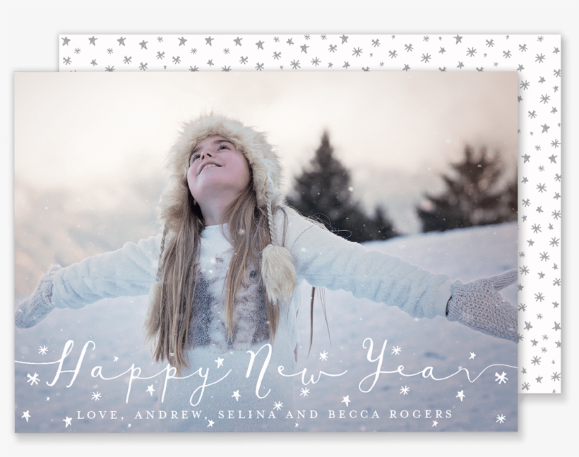 Starry New Year Card - Insta Captions For Winter, transparent png download