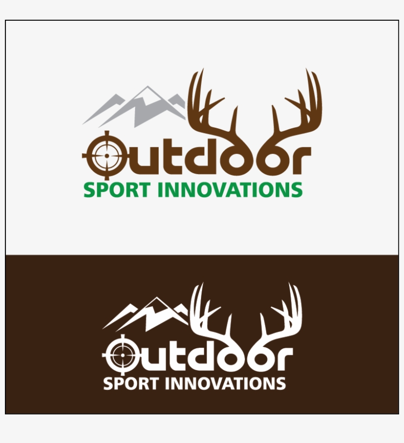 Deer Logo Design - Outside Sports Design Logo, transparent png download
