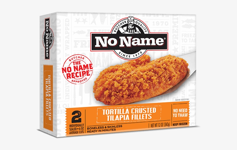 No Name® Tortilla Crusted Tilapia Fillets - No Name Salmon Fillets, transparent png download