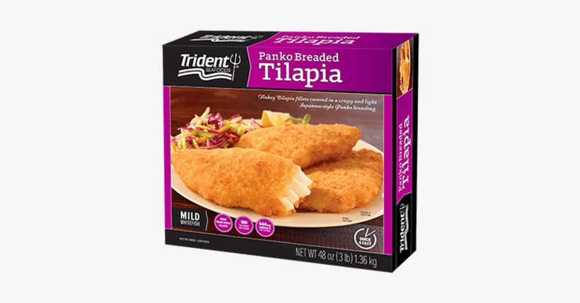 Trident Seafoods Panko Breaded Tilapia - 3 Lb Box, transparent png download