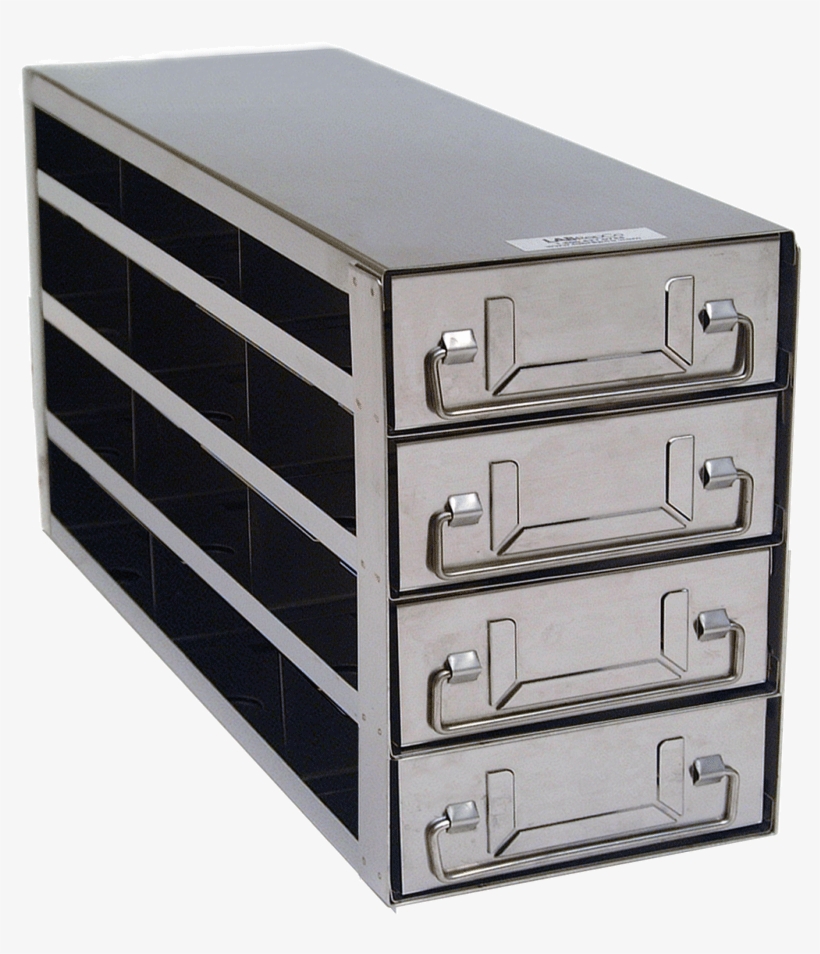 Ufd-34216 - Upright Freezer Rack With Drawers For Cardboard 2", transparent png download