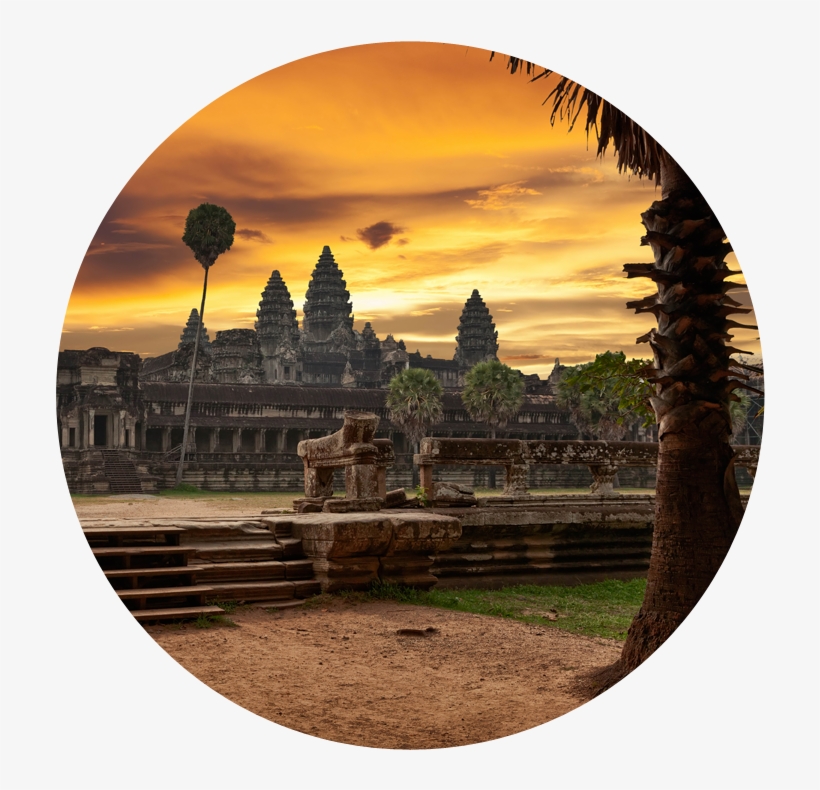 Angkor Wat - Sunset Di Angkor Wat, transparent png download