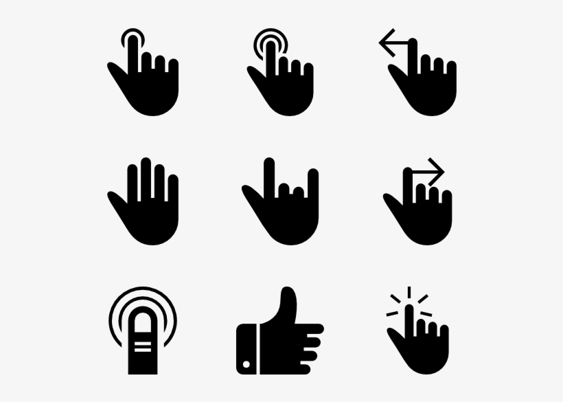 Hawcons Gestures Filled - The Noun Project, transparent png download