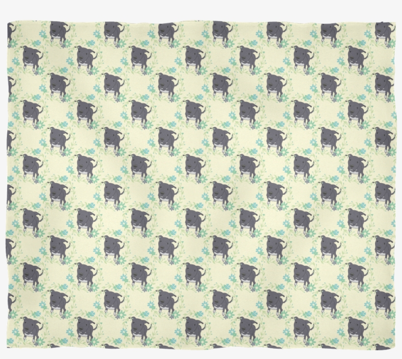 Dori And Flowers Pitbull Blanket - Emoji, transparent png download