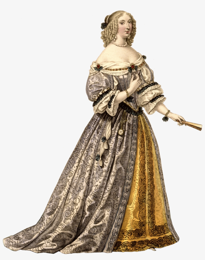Fue El Período Que Representó A La Monarquía La Cultura - Baroque Clothes For Women, transparent png download