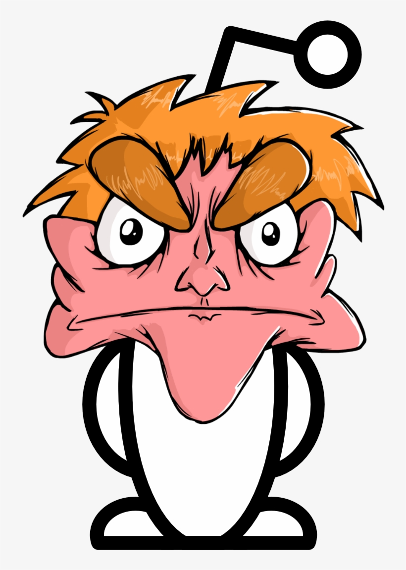 Sort-of "cleaner" Version Of The Ihe Reddit Alien - Reddit Alien, transparent png download