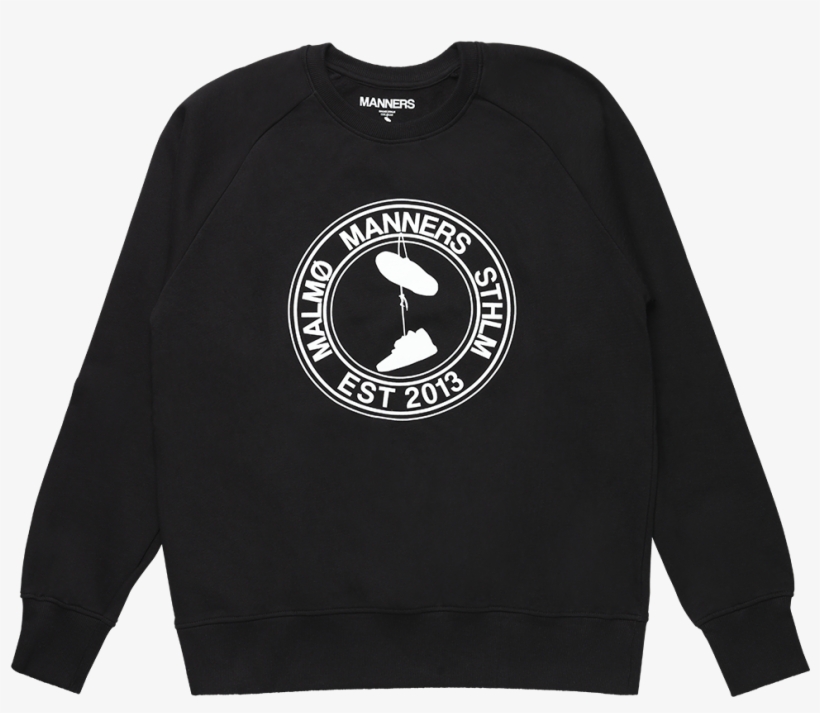 Manners Round Logo Sweat Black - Eminem Hoodie, transparent png download