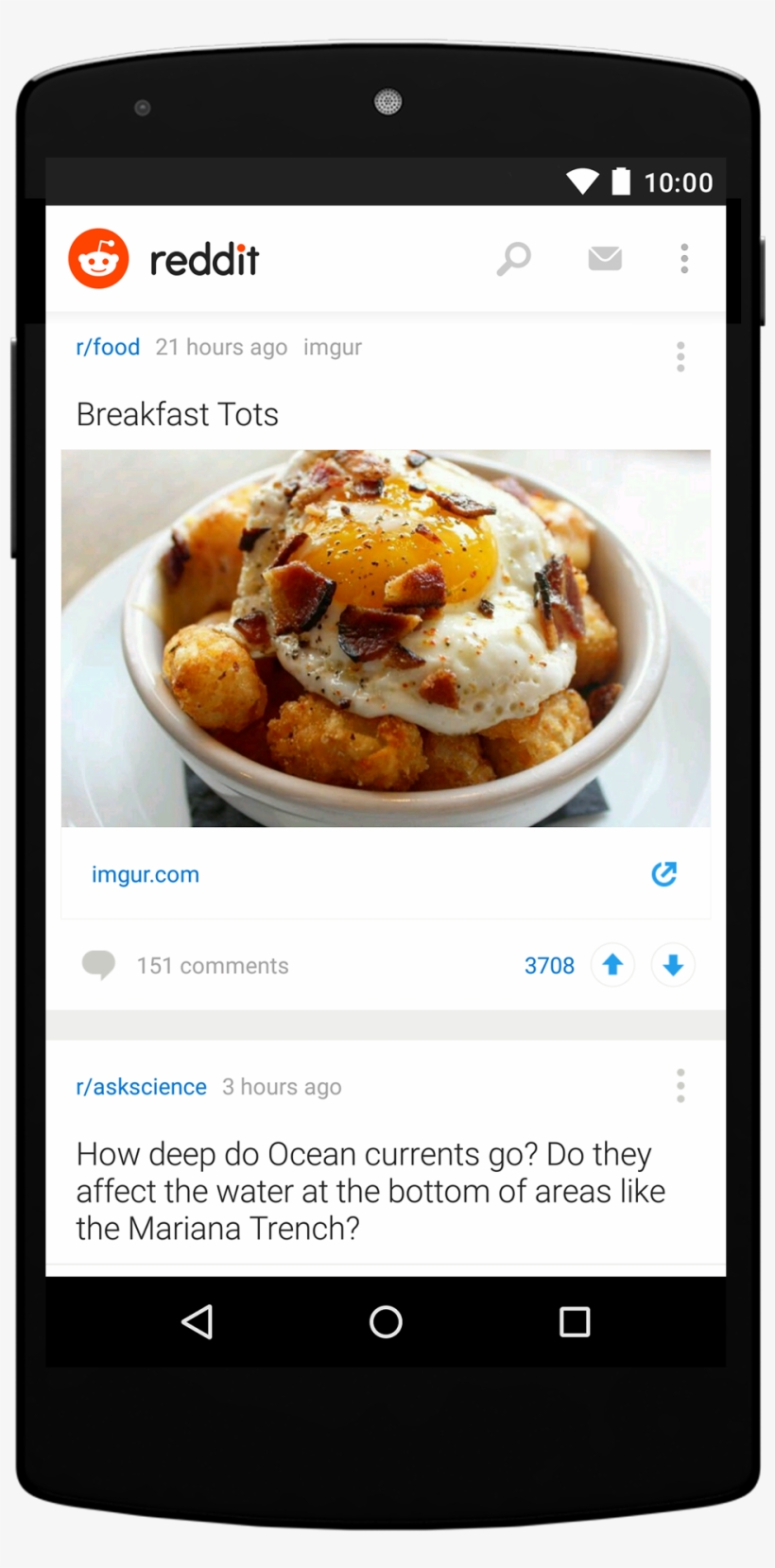Reddit Android - Android, transparent png download