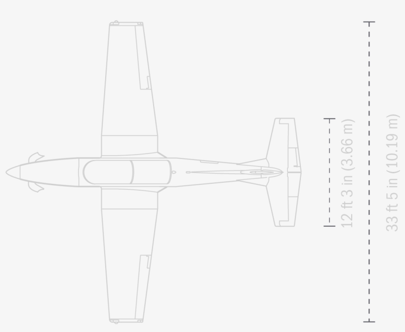 Technical Specs - Pilatus Pc 7 Silhouette, transparent png download