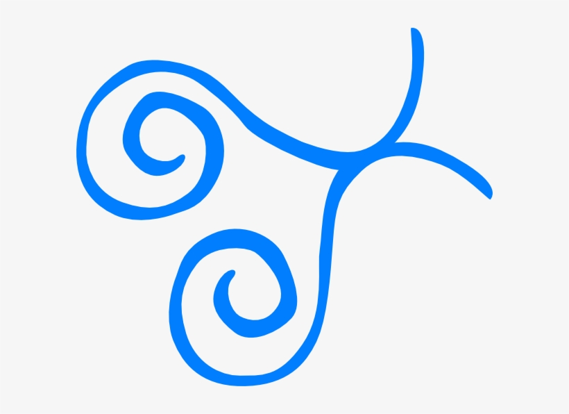 Blue Swirl Frame Bottom Left Corner Svg Clip Arts 600, transparent png download