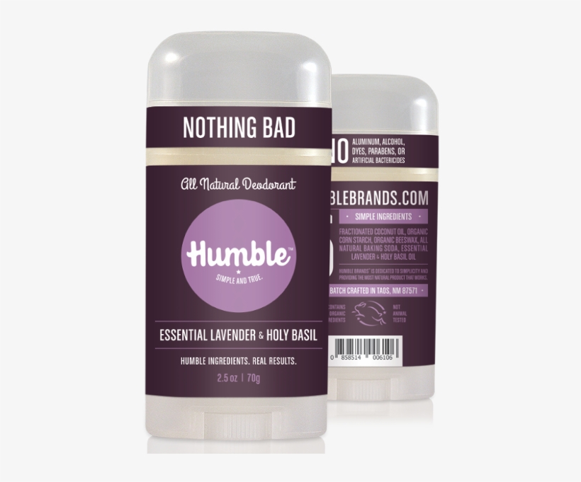 Lavender & Holy Basil - Humble Essential Cedarwood All Natural Deodorant, transparent png download