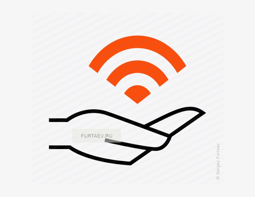 Vector Icon Of Hand Holding Wi-fi Signal Sign - Bitcoin In Hand Icon, transparent png download