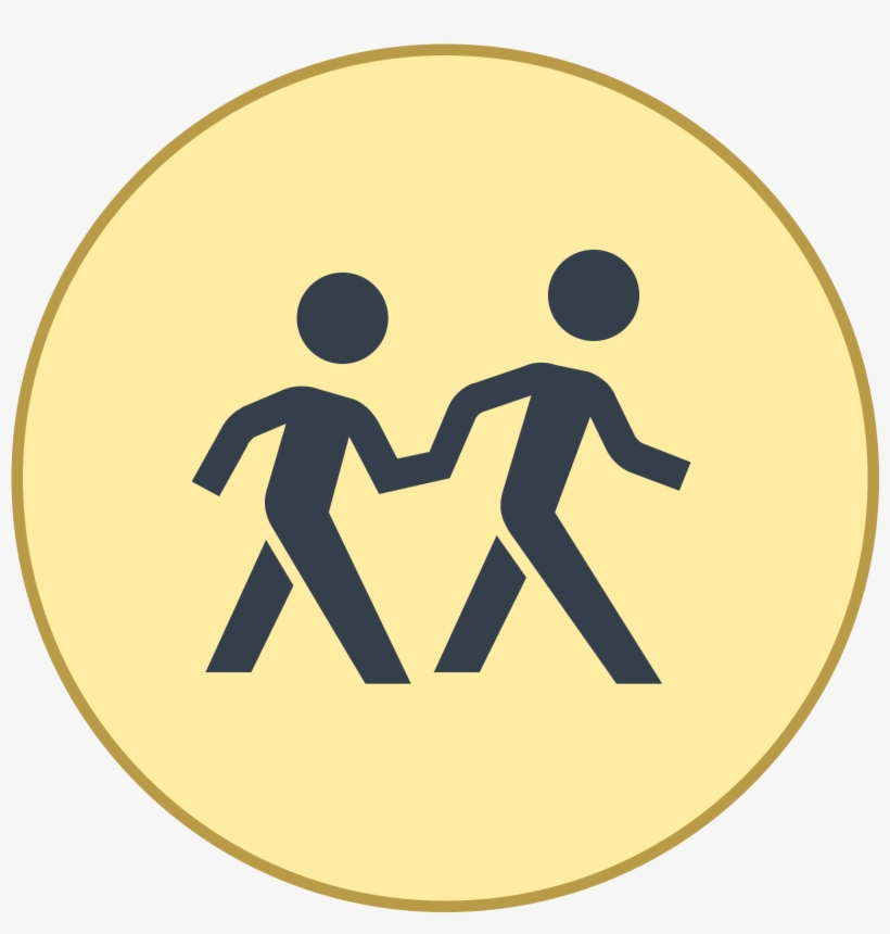 A Logo Of Two Humanoid Figures, One Large, One Small, - Street, transparent png download