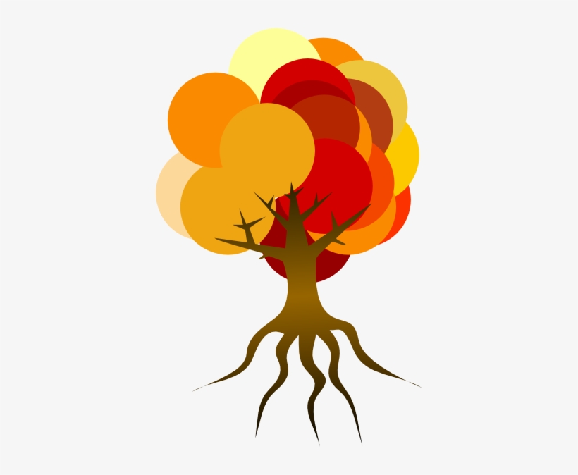 How To Set Use Colorful Tree Fall Svg Vector, transparent png download