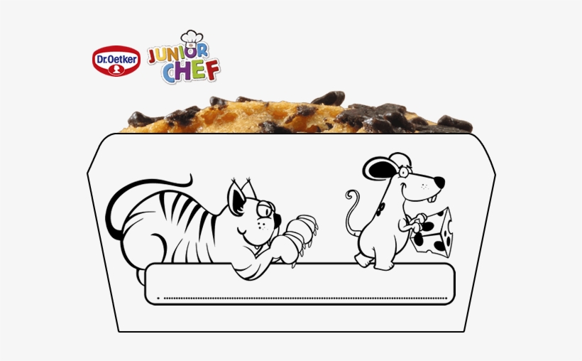 Dibujo De Dr Oetker Junior Chef Molde El Gato Y La - Dr Oetker, transparent png download