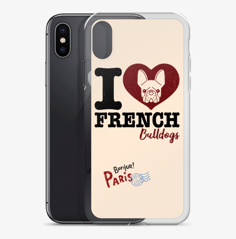 "i Love French Bulldogs" Phone Case For Iphone - Love French Fries Keychain, Adult Unisex, Size: 2.25",, transparent png download