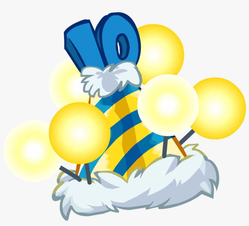 10th Anniversary Hat - Illustration, transparent png download