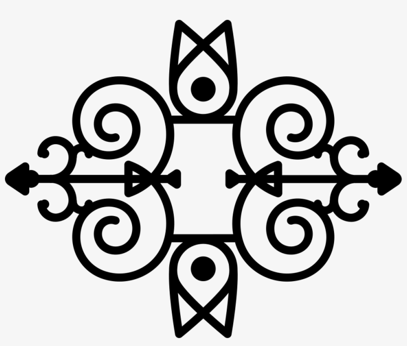 Floral Design Variant With Vines And Lines Comments - Design, transparent png download