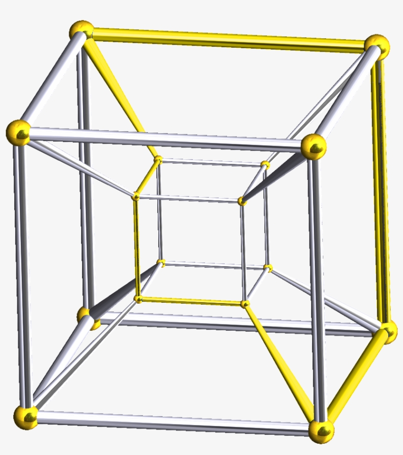 Skew Octagon In Tesseract - 4th Dimension Tesseract, transparent png download