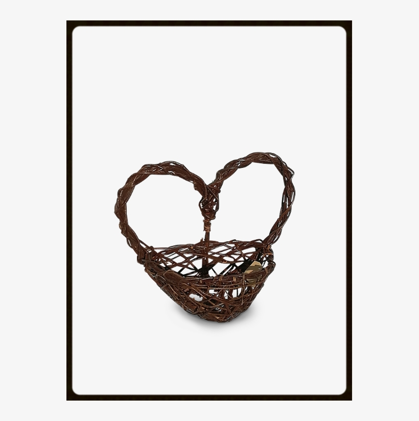 Heart Basket Width 41cm Height 33cm(13") - Basket, transparent png download