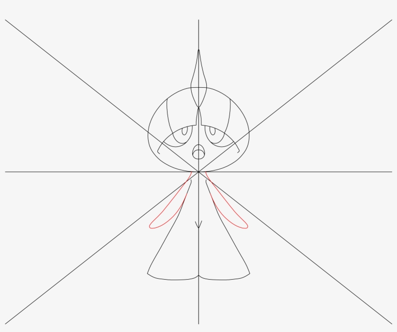 How To Draw Pokemon Ralts Step - Diagram, transparent png download