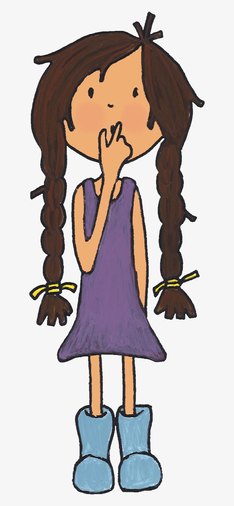 Thinking Katie Transparent - Cartoon, transparent png download
