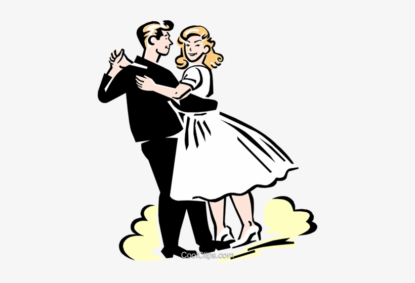 Pareja De Baile Libres De Derechos Ilustraciones De - Happy Birthday Dancing Couple, transparent png download