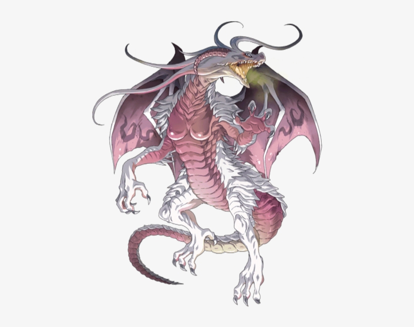 White Flame Holy Dragon Transparent - Illustration, transparent png download