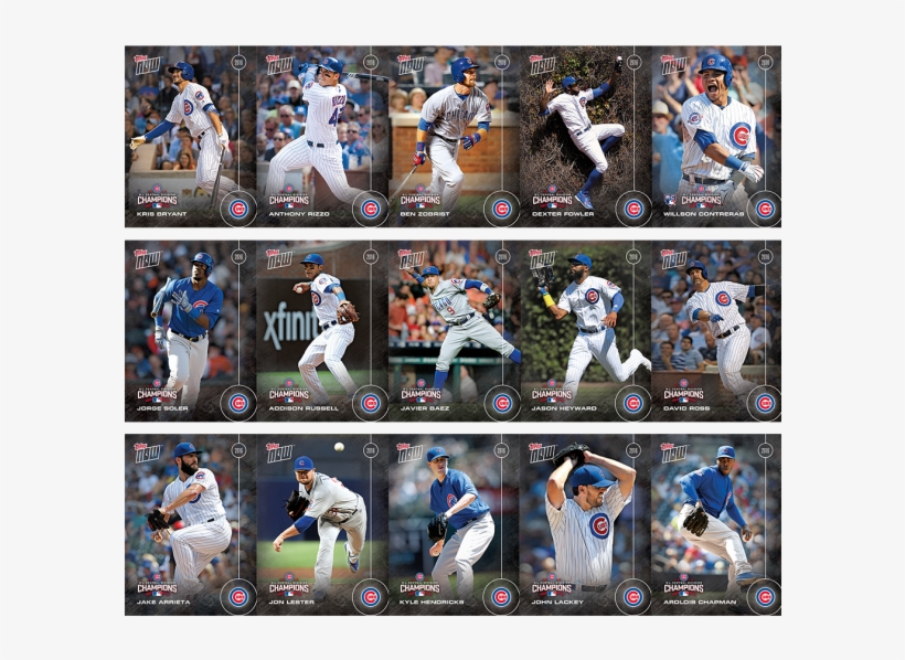 Artbb 16c2s 16tn Chc Sec1 - Chicago Cubs 2016 Topps Now Division Champions Complete, transparent png download