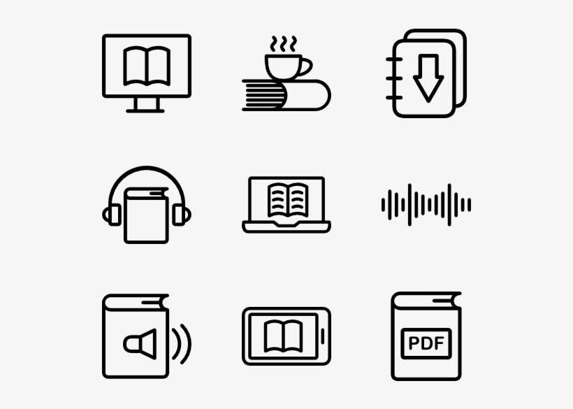 E-book - Free Retail Icons, transparent png download