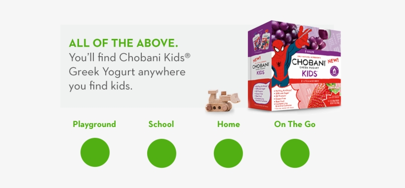 All Of The Above - Chobani Kids Greek Yogurt, Grape & Strawberry -, transparent png download