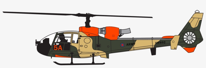 Army Helicopter Clipart British - Aviation 72 Westland Gazelle - Royal Navy Xx436, transparent png download