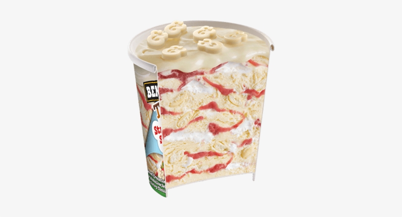 Topped Strawberry Swirled Open Detail - Ben En Jerry Strawberry Swirled, transparent png download