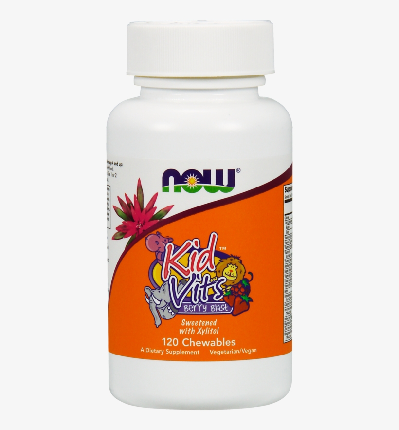 Kid Vits Berry Blast Chewables - Now Foods Vitamin D3 10 000 Iu, transparent png download