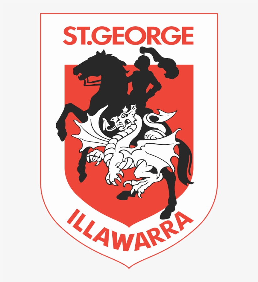 George Illawarra Dragons Vector Logo - St George Dragons Logo, transparent png download
