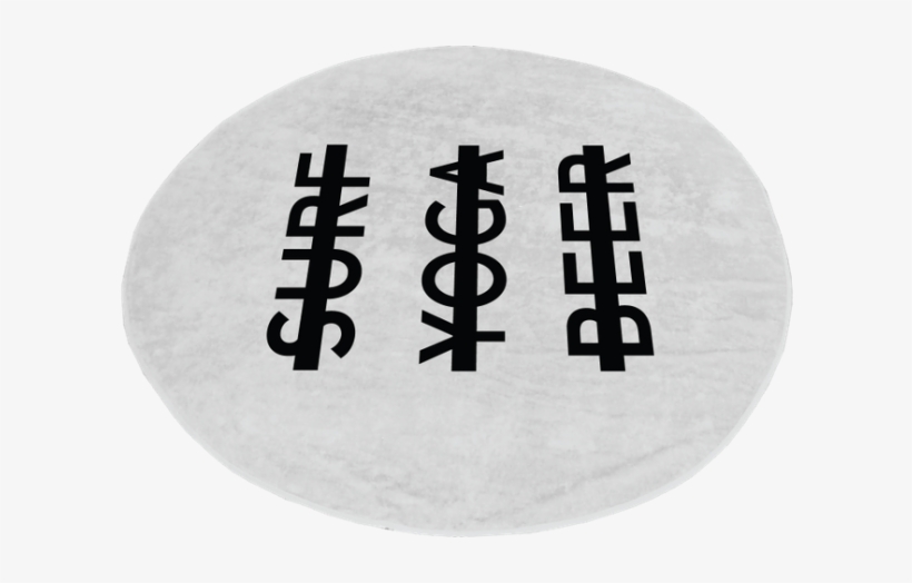 Round Beach Towels - Round White Beach Towels, transparent png download