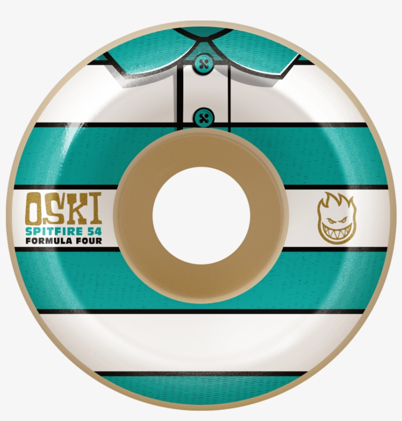 Spitfire 54mm Oski Formula Four Wheels White/navy - Spitfire Wheels Oski, transparent png download