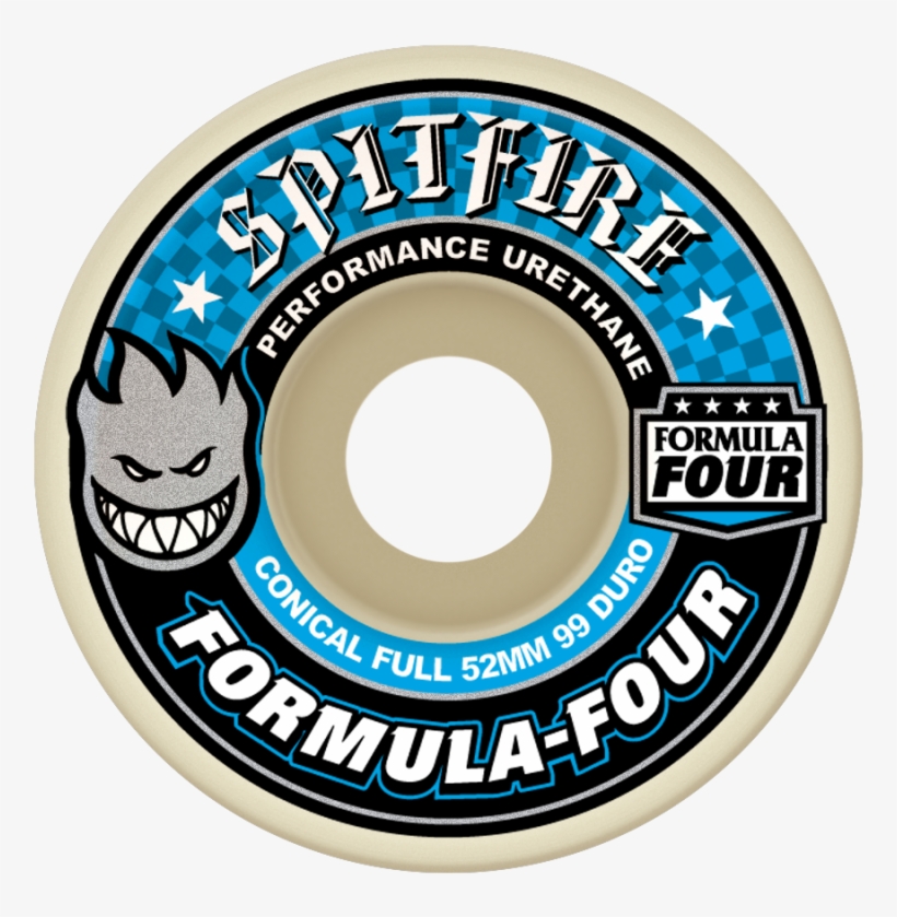 Spitfire Formula Four Conical Full 99a 52mm, transparent png download