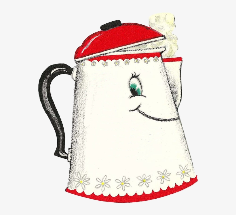 "coffee Is The Best Thing To Douse The Sunrise With - Vintage Coffeepot Clip Art, transparent png download
