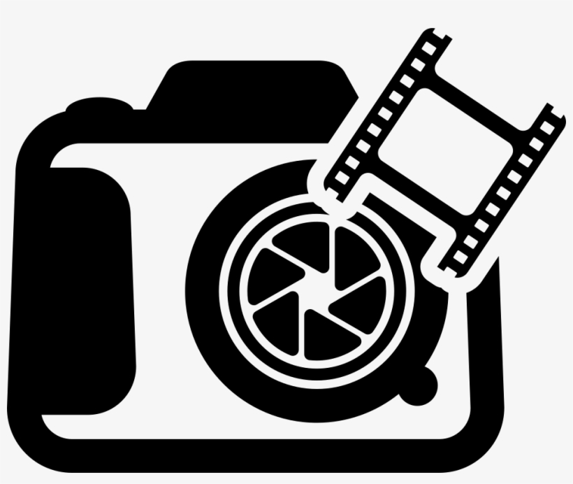 Photo Camera With Film Strip Photogram Comments - Flashing Camera