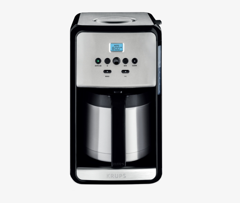 Savoy 12-cup Programmable Stainless Steel Thermal Coffee - Krups Stainless Steel Coffee Pot, transparent png download
