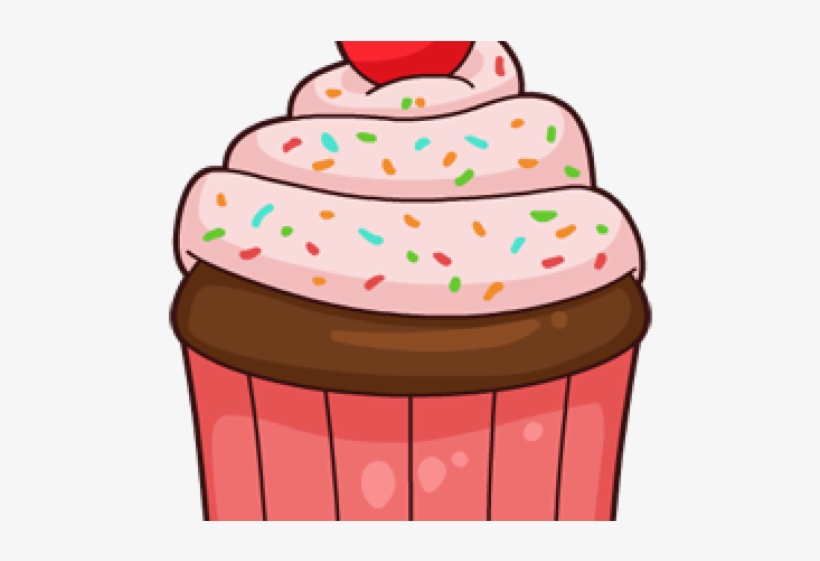 Vanilla Cupcake Clipart Transparent Background - Colourful Cupcake Clip Art, transparent png download
