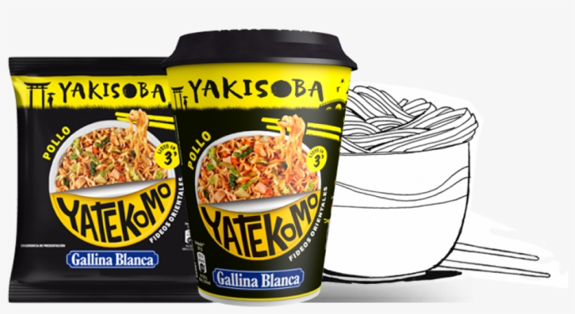 Yatekomo Yakisoba Pollo - Fideos Orientales Yakisoba Pollo En Bolsa Yatekomo, transparent png download