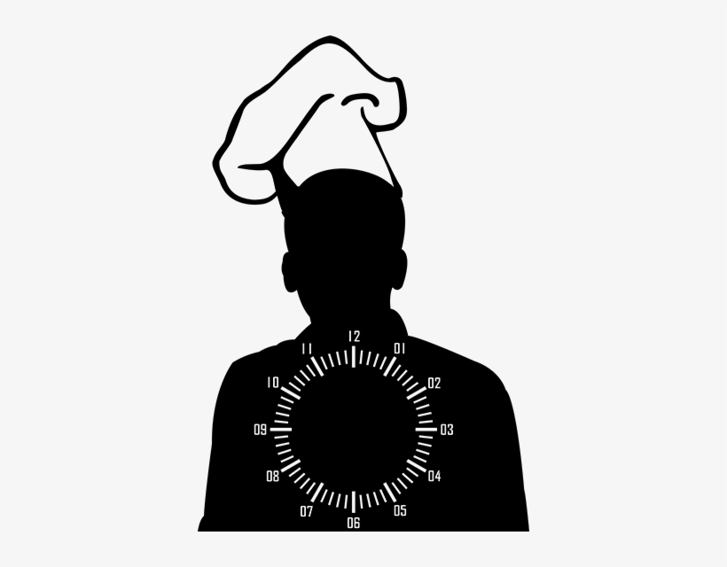 Chef Clock Sticker - Vdo Cockpit Clock: Vdo 370-955: Vdo Gauges., transparent png download