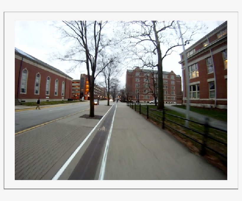 Blake Rides Next To, But Not In, The Bike Lane On Lincoln - Street, transparent png download