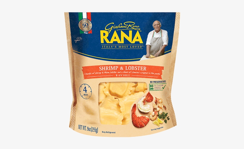 Shrimp & Lobster Ravioli - Rana Pasta, transparent png download