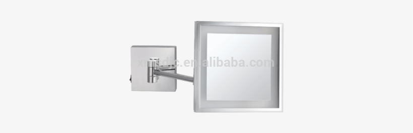 Square Led Bathroom Mirrors Decor Wall Mounted Makeup - Mirror, transparent png download