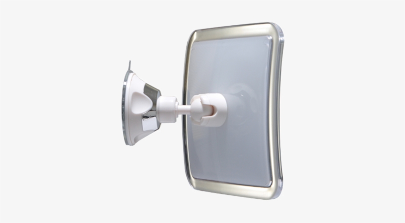 Square 10x Power Suction Swivel Magnifying Mirror - Zadro Z'swivel Power Suction Cup Mirror, White &, transparent png download
