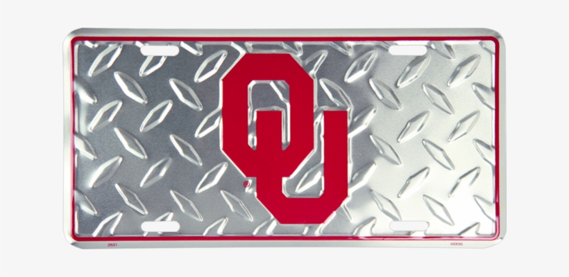 Oklahoma State Sooners Ou Diamond Football 6"x12" Aluminum - University Of Oklahoma, transparent png download