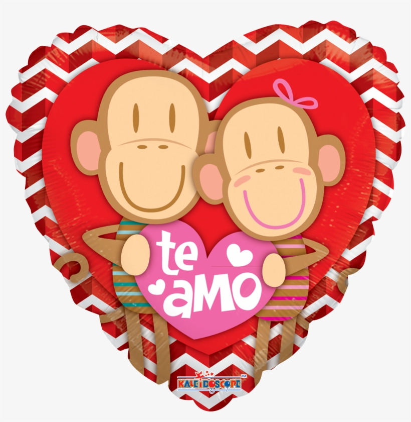 Changuitos Enamorados Jumbo - Globos Con Te Amo, transparent png download
